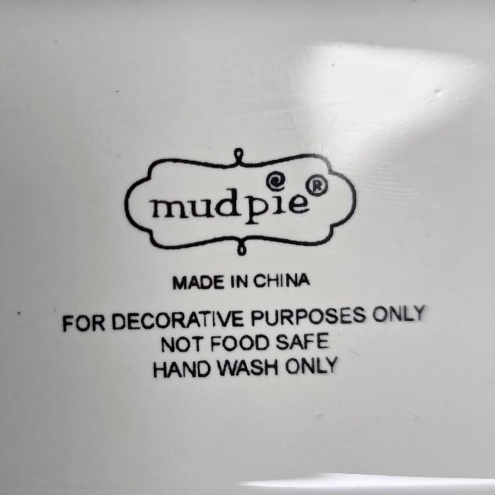 Mud Pie White Scrub Down Holder - Picture 2 of 2